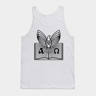 The dove is a symbol of the Holy Spirit, and an open bible Tank Top